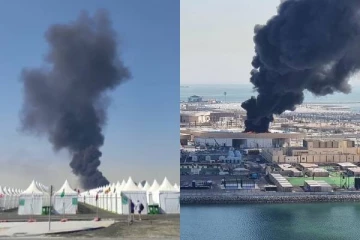 கத்தார் உலகக்கோப்பை நகருக்கு அருகே பாரிய தீ விபத்து! வெளியான புகைப்படங்கள்