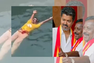 தண்ணீரில் மிதந்த தவெக எம்எல்ஏ
