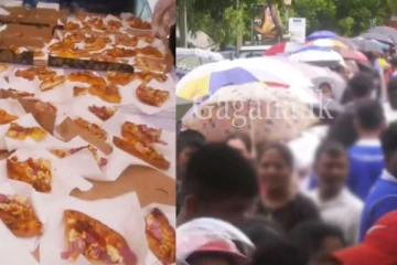 වෙසක් පොහොය දා දුන් පීසා දන්සල. - ජන ගඟක්. - (VIDEO)