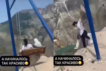 6,300 அடி உயரத்தில் ஊஞ்சலில் ஆடிய இளம்பெண்கள்... அறுந்த சங்கிலி: பதறவைக்கும் ஒரு வீடியோ