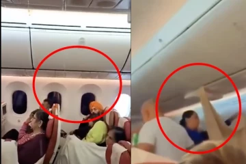 ஏர் இந்தியா விமானத்திற்குள் கொட்டிய மழை: அதிர்ச்சியில் உறைந்த பயணிகள்: வீடியோ