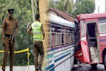 இரு பேருந்துகள் மோதி பாரிய விபத்து : பத்திற்கு மேற்பட்டோர் வைத்தியசாலையில் அனுமதி