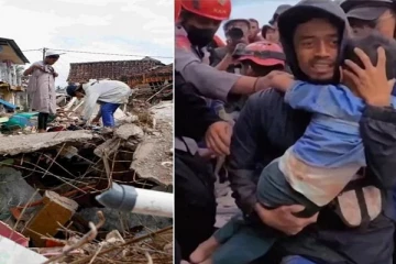 இந்தோனேஷியாவில் நிலநடுக்கத்தில் சிக்கிய சிறுவன் 2 நாட்களுக்கு பிறகு மீட்பு!