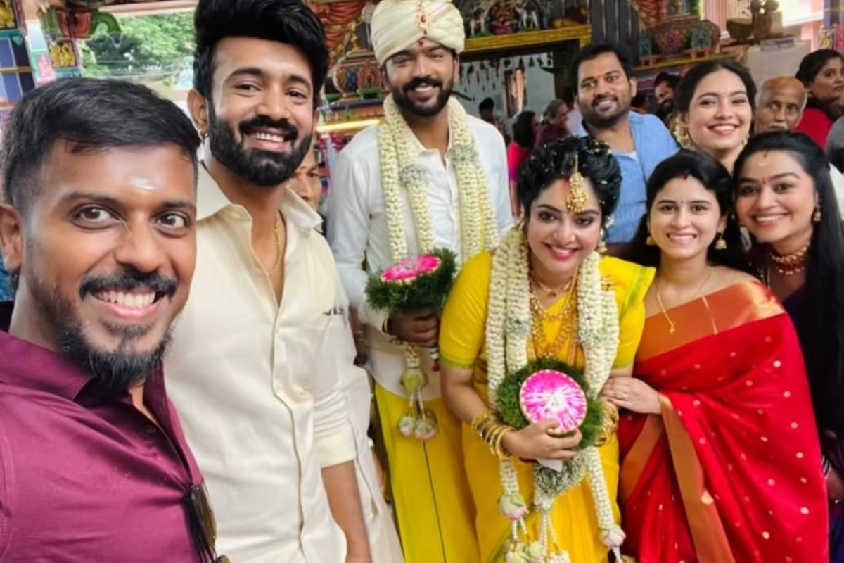 பிரபல சீரியல் நடிகரை திருமணம் செய்துகொண்ட நடிகை சியாமந்தா.. அழகிய ஜோடிக்கு குவியும் வாழ்த்துகள் | Serial Actress Syamantha Kiran Got Married
