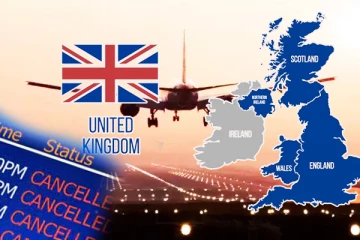 கத்லீன் புயலால் சேவையிழந்த பிரித்தானிய விமானங்கள்