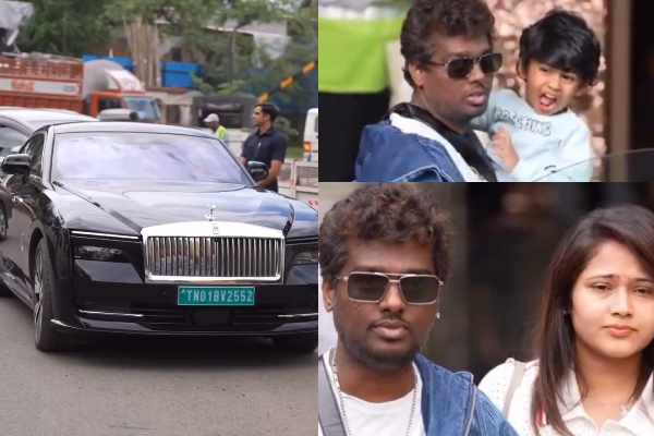 இயக்குநர் அட்லீ வாங்கியுள்ள புதிய ரோல்ஸ் ராய்ஸ் கார்.. விலை தெரிஞ்சா ஷாக் ஆகிடுவீங்க | Atlee New Rolls Royce Spectre Car இயக்குநர் அட்லீ வாங்கியுள்ள புதிய ரோல்ஸ் ராய்ஸ் கார்.. விலை தெரிஞ்சா ஷாக் ஆகிடுவீங்க | Atlee New Rolls Royce Spectre Car