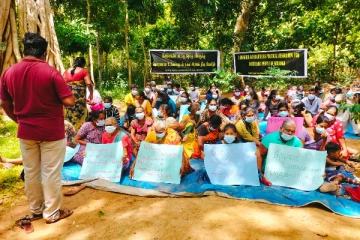 வவுனியாவில் கௌரவமான உரிமைகளுடன் கூடிய அரசியல் தீர்வுக்கான மக்கள் போராட்டம்