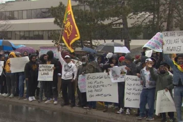 கனடாவில் இலங்கை மக்களின் பெருந்திரள் ஆர்ப்பாட்டம்