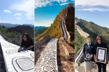 உலகின் மிக நீளமான ஓவியம்... கின்னஸ் உலக சாதனை படைத்த பெண் ஓவியர்!