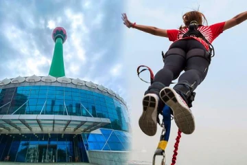 தாமரைக் கோபுரத்தில் Bungee jumping