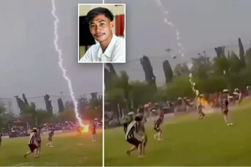 கால்பந்து போட்டியில் மின்னல் தாக்கி வீரர் உயிரிழப்பு