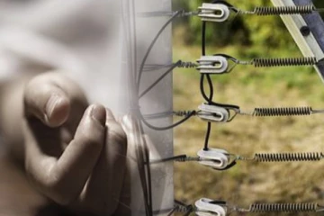 மின்வேலியில் சிக்கிய தந்தைக்கு நேர்ந்த சோகம்