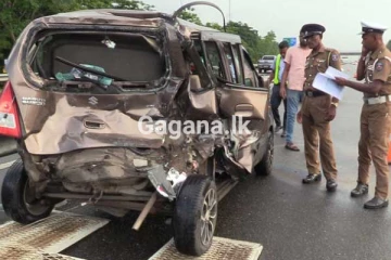 දක්ෂිණ අධිවේගී මාර්ගයේදී සිදු වූ ඇඟ හිරිවැටෙන අනතුර