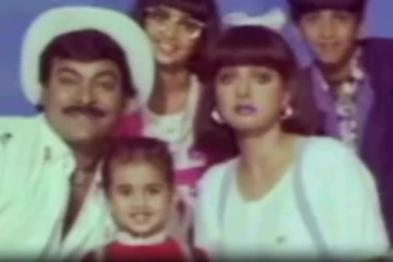 சிரஞ்சீவி உடன் இருக்கும் குழந்தை யார் தெரியுமா? தமிழில் டாப் ஹீரோவின் மனைவி தான்