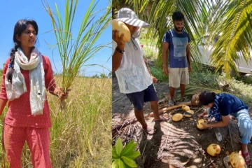 லாக்டவுனில் முழு நேர விவசாயியாக மாறின நடிகை!