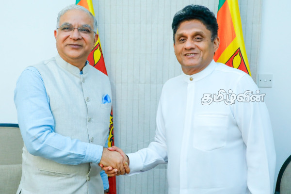 இந்தியாவின் ஆதரவுக்கு நன்றி தெரிவித்த எதிர்க்கட்சி தலைவர் | Sajith Thanks Ambassador India