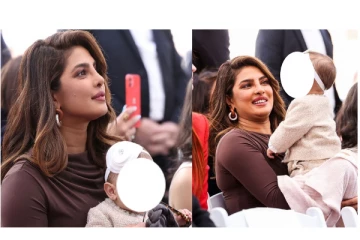 முதல்முறையாக தன் மகளின் முகத்தை உலகிற்கு காட்டிய பிரியங்கா சோப்ரா... - வைரலாகும் புகைப்படம்...!