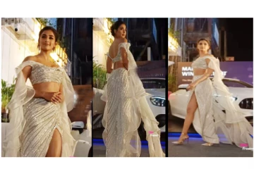 வெள்ளை நிற உடையில் புறாபோல் ஒய்யாரமாக வந்த பூஜா ஹெக்டே... - ஜொள்ளுவிட்ட ரசிகர்கள்...!