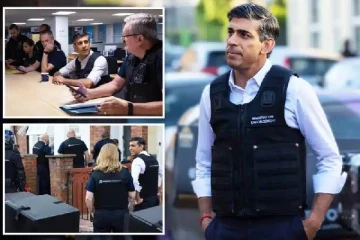 லண்டனில் பொலிஸ் வேடத்தில் வேட்டையாட களமிறங்கிய ரிஷி சுனக்: ஒரே நாளில் 105 பேர் கைது