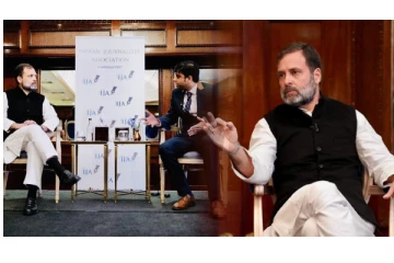 "இந்தியாவில் பத்திரிகையாளர்களை மிரட்டுகின்றனர்...’ - லண்டனில் ராகுல்காந்தி பேட்டி