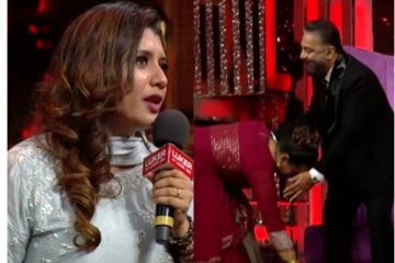 பேரதிர்ச்சியில் தொகுப்பாளினி பிரியங்கா! காலில் விழுந்த பிரபல பாடகி... அரங்கத்தை அதிர வைத்த கமல்!