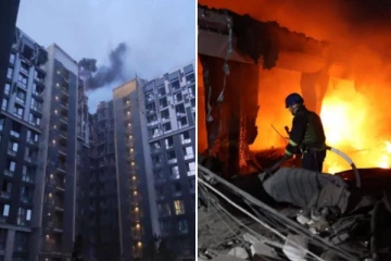 உக்ரைன் குடியிருப்பு கட்டிடம் மீது ரஷ்யா ஏவுகணை தாக்குதல்: ஜெலென்ஸ்கி அவசர ஆலோசனை