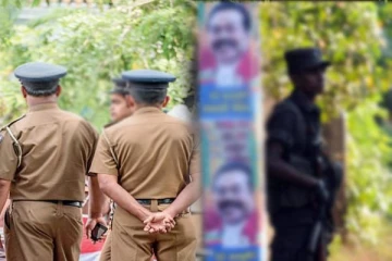 ஜனாதிபதித் தேர்தல் தொடர்பில் சட்டவிரோத பதாதைகளை அகற்றும் பொலிஸார்