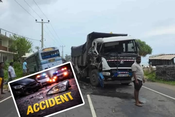 அஹங்கமயில் நேருக்கு நேர் மோதிக்கொண்ட வாகனங்கள்:ஐவர் வைத்தியசாலையில்