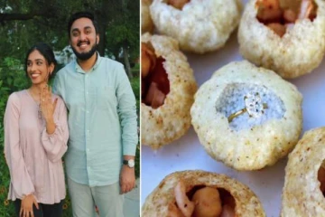 பானிபூரிக்குள் மோதிரத்தை வைத்து காதலை வெளிப்படுத்திய இளைஞர்- இணையத்தில் வைரல்!