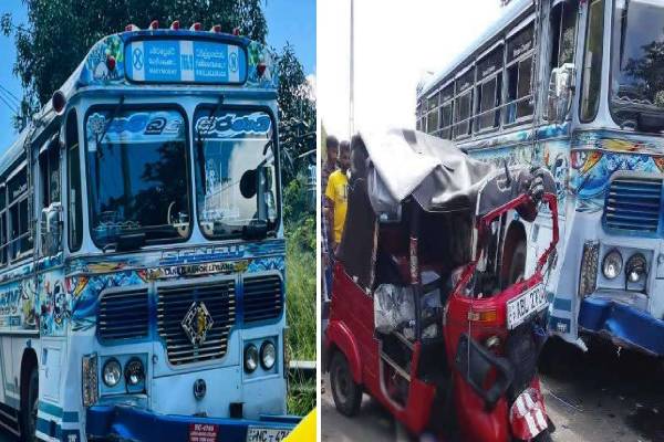 தனியார் பேருந்துடன் முச்சக்கர வண்டி மோதி கோர விபத்து! ஒருவர் பலி - 4 பேர் படுகாயம் | Three Wheeler With Bus One Killed Four Injured