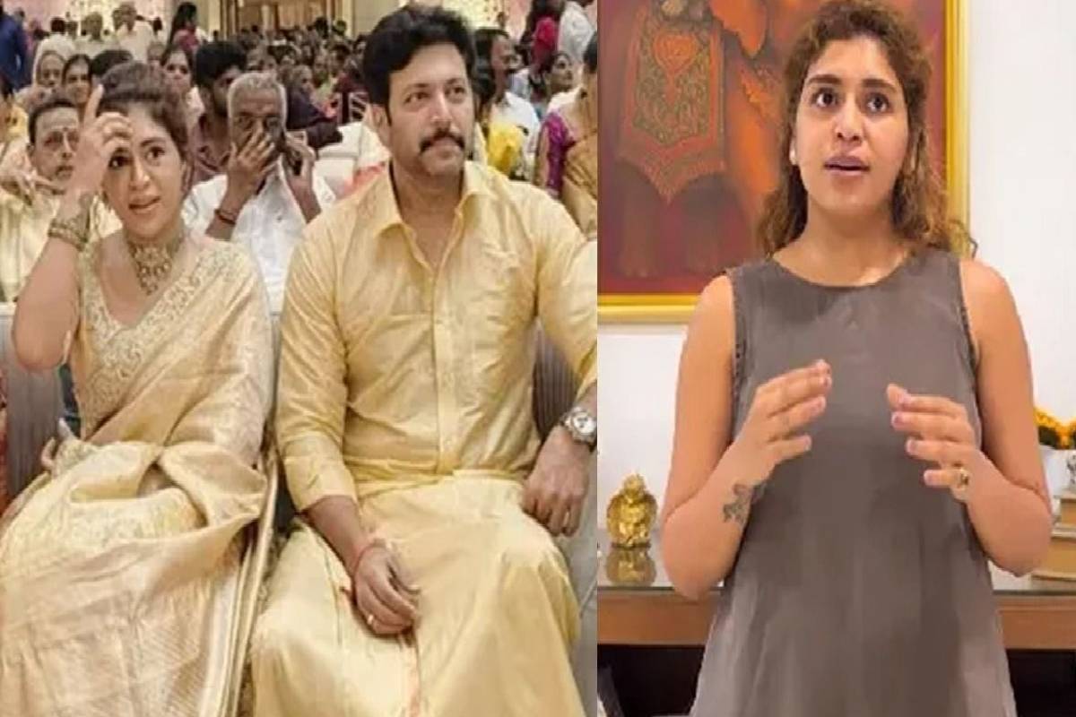 மனிதர் உணர்ந்து கொள்ள இது மனித காதல் அல்ல.... வைரலாகும் கெனிஷா- ரவி மோகன் அலப்பறைகள்! | Kenish Ravi Mohan Romantic Song On Stage Video