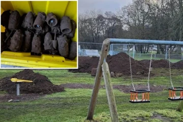 லண்டன் சிறுவர் பூங்கா ஒன்றில் 170ற்கும் மேற்பட்ட வெடி குண்டுகள்