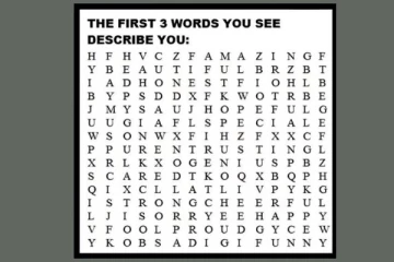 மூளைக்கான சோதனை - இதில் மூன்று ஆங்கில வார்தைகள் இருக்கிறது: அந்த வார்த்தை எவை?