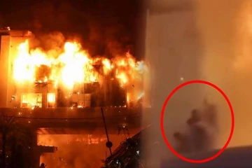 கேசினோ ஹோட்டலில் பயங்கர தீ விபத்து: உயிருக்காக மாடியில் இருந்து குதிக்கும் மக்கள்: வீடியோ