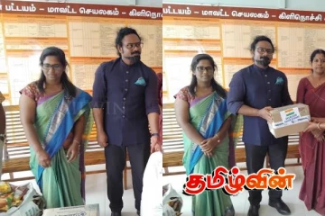 கிளிநொச்சிக்கு விஜயம் செய்த இந்திய துணைத்தூதுவர்! வழங்கப்பட்டுள்ள உலருணவு பொருட்கள்