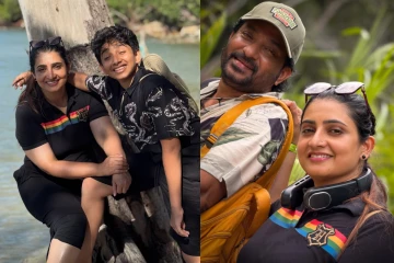 கணவர் மற்றும் மகனுடன் வெளிநாட்டிற்கு சென்றுள்ள நடிகை சுஜிதா.. புகைப்படங்கள் இதோ