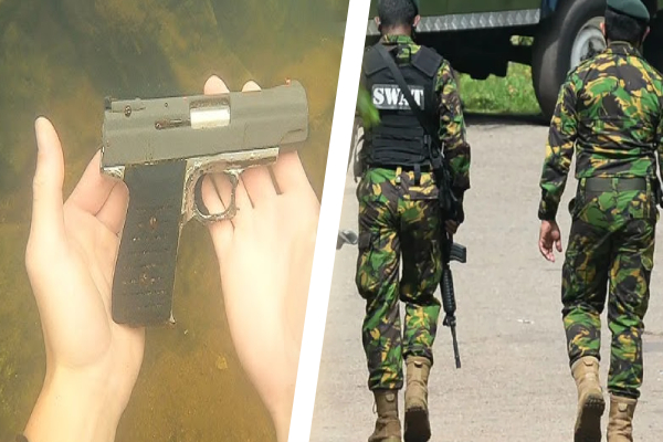 தண்ணீர் தொட்டியில் கைத்துப்பாக்கி; ,பொலிஸார் அதிரடி | Foreign Pistol Found I Water Tank In Colombo