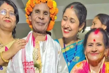 முதியோர் இல்லத்தில் உருவான காதல்.., 4000 பேருக்கு விருந்து கொடுத்து அமோக திருமணம்