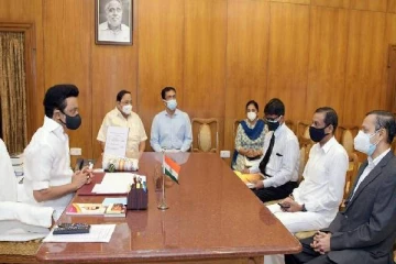 முதலமைச்சர் மு.க.ஸ்டாலினுடன் தென்னிந்திய தொழில் வர்த்தக சபையின் தலைவர் சந்திப்பு!