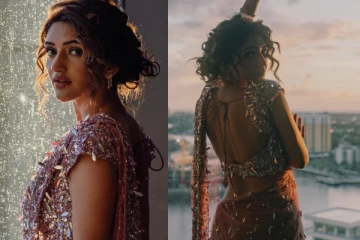 இளம் நடிகை ஸ்ரீலீலா சேலையில் அழகிய போட்டோஷூட்