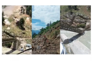 நிலச்சரிவில் வேகமாக உருண்டு வந்த பெரிய பெரிய பாறைகள் - பாலத்தில் மேல் விழுந்ததில் 9 பேர் பலி! நெஞ்சை உலுக்கிய அதிர்ச்சி வீடியோ