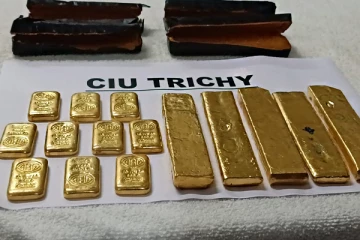 இலங்கையில் இருந்து கடத்தி வரப்பட்ட தங்கம் பாம்பன் அருகே பறிமுதல்