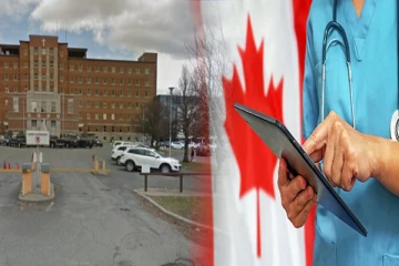 கனடாவில் வைத்தியசாலை கதவு மூடப்பட்டதால் வாசலிலே குழந்தை பிரசவித்த பெண்