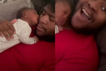 தந்தைக்கு முத்தமிடும் கைகுழந்தை! சிலிர்த்து போய் உறைந்து நின்ற நபர்....யாருக்கு கிடைக்கும் இந்த வரம்?