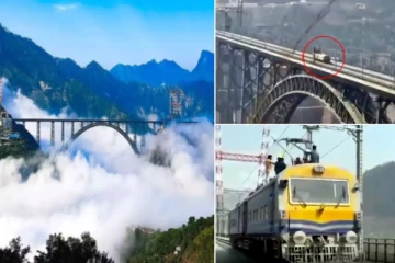 உலகின் மிக உயரமான பாலத்தில் ஓடிய ரயில்; இந்திய ரயில்வே சாதனை - வைரல் Video!