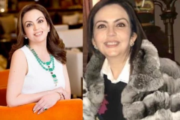 லண்டனில் பல லட்சம் மதிப்பிலான உடையை வாங்கி அணிந்த முகேஷ் அம்பானி மனைவி! புகைப்படம்