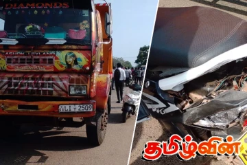 கிளிநொச்சி - பரந்தன் பகுதியில் இடம்பெற்ற கோர விபத்து : பெண் ஒருவர் பலி