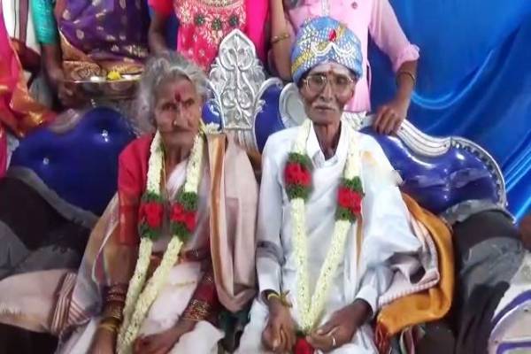 சொர்கத்தில்  போட்ட முடிச்சு; நான்கு தலைமுறைகளுடன்  நூற்றாண்டு விழா கண்ட தம்பதிக்கு திருமணம் | The Couple Who Witnessed The Centenary India