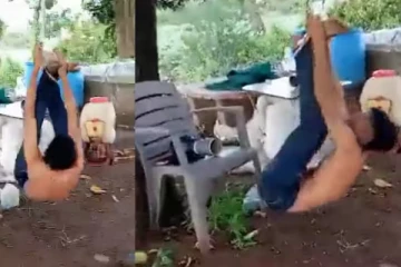 தலைகீழாக தொங்கவிட்டு சிறுநீர் கழித்த அவலம்...தலித் இளைஞருக்கு நடந்த கொடூரம்