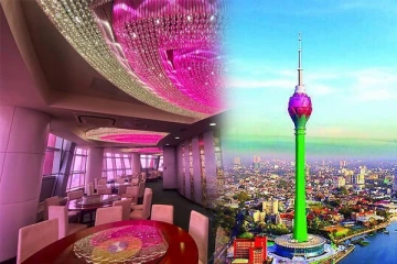 தெற்காசியாவின் அதிசயம்: கொழும்பு தாமரை கோபுரத்தில் சுழலும் உணவகம்